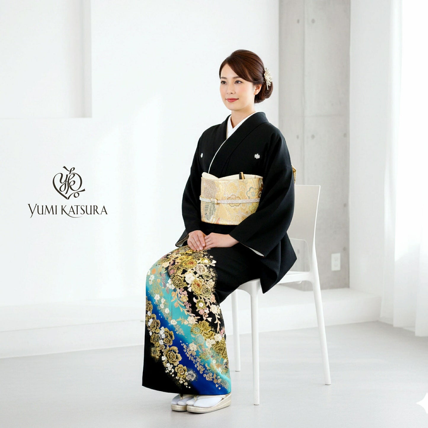 桂由美YUMIKATSURAブランド黒留袖フルセット｜伝統とモダンが融合した結婚式フォーマル着物レンタル着物セット華やかな刺繍入り【結婚式婚礼貸衣装】【往復送料無料】YumiKatsura古典紫薔薇ラベンダーNo243