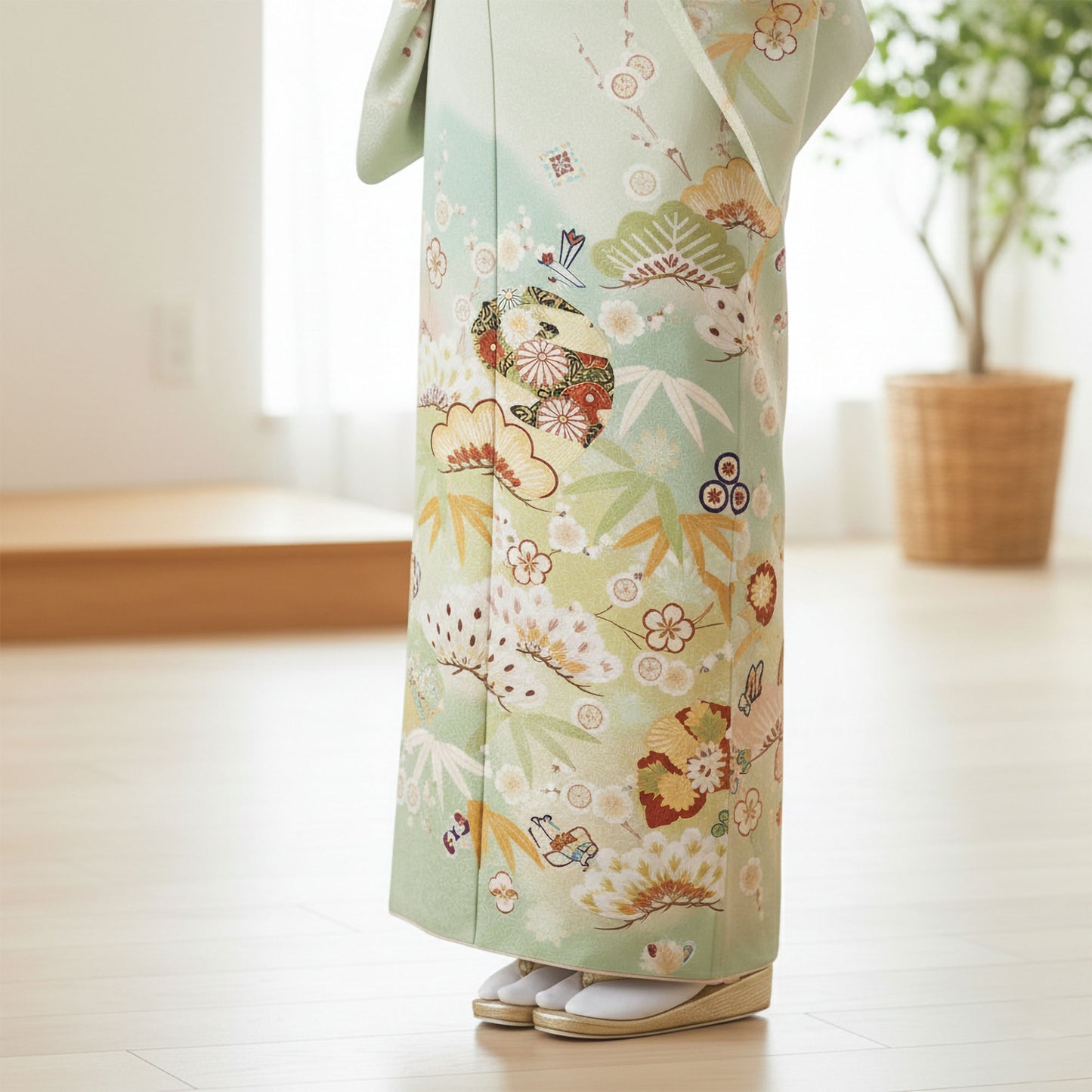 【お買い物マラソン10%OFFクーポン配布中!】【レンタル】訪問着着物貸衣装フルセット入学式卒業式七五三お宮参り結婚式お宮参り結納お茶会パーティー母親ママ人気訪問着付下げフルセット着物着物往復送料無料JAPANST