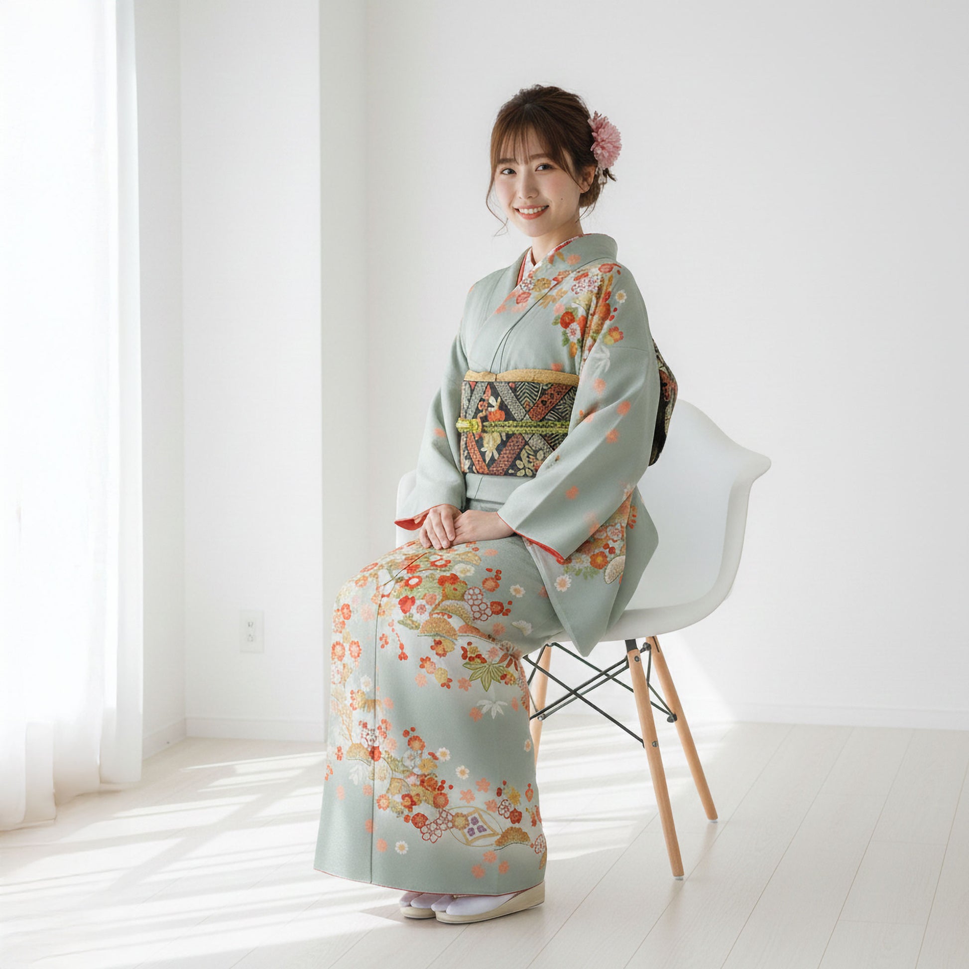 【レンタル】訪問着着物貸衣装フルセット入学式卒業式七五三お宮参り結婚式お宮参り結納お茶会パーティー母親ママ人気訪問着付下げフルセット着物着物往復送料無料HLアッシュエル淡色鼓松竹梅No.0098