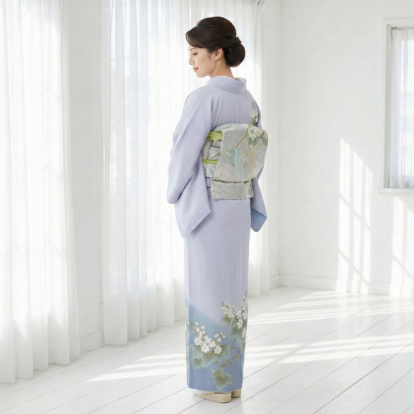 【レンタル】訪問着着物貸衣装フルセット入学式卒業式七五三お宮参り結婚式お宮参り結納母親ママ人気訪問着付下げフルセット着物着物往復送料無料水色青No.0187