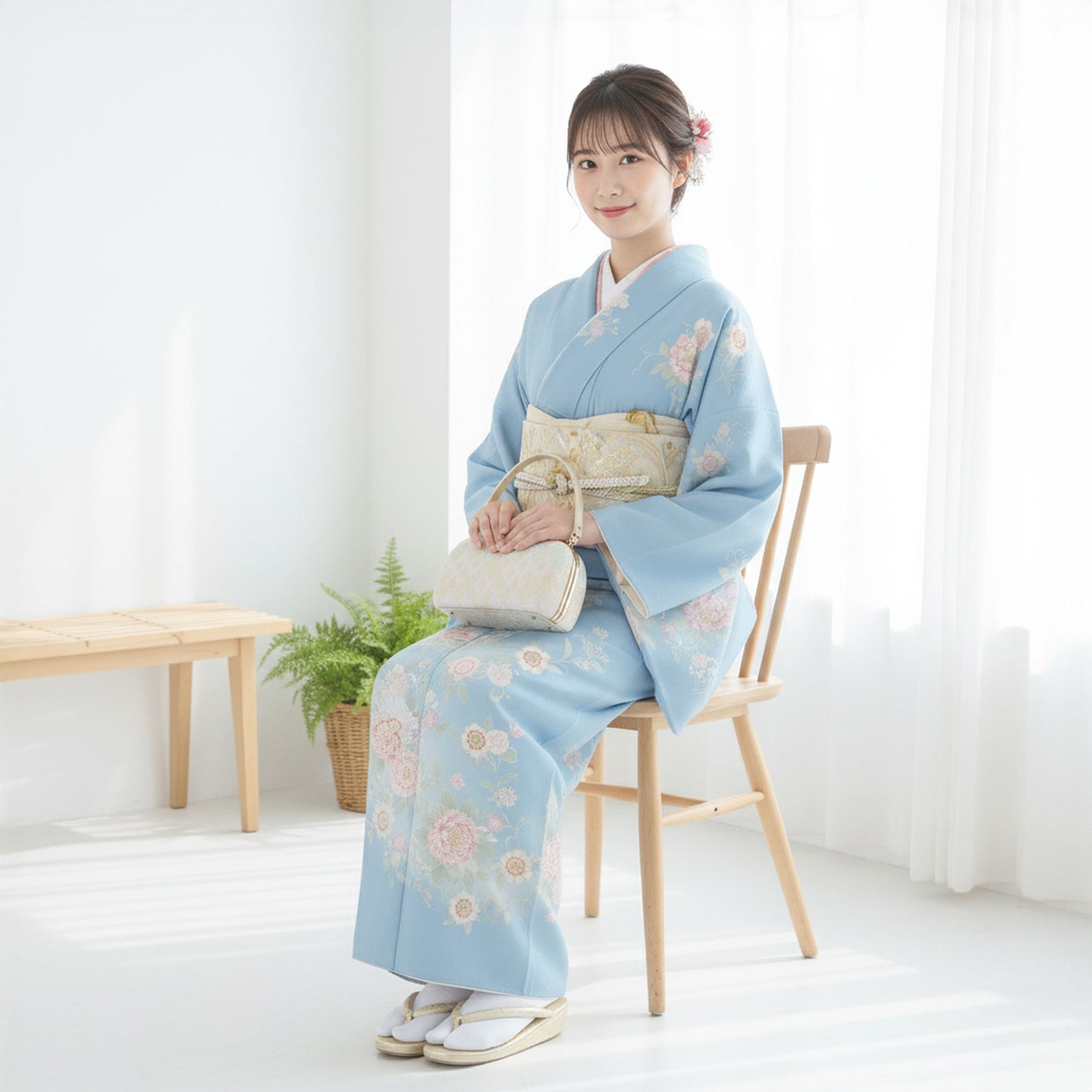 レンタル訪問着フルセット
