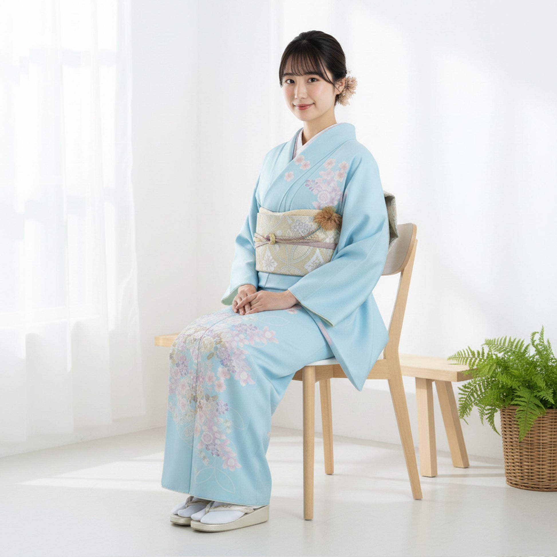 レンタル訪問着フルセット