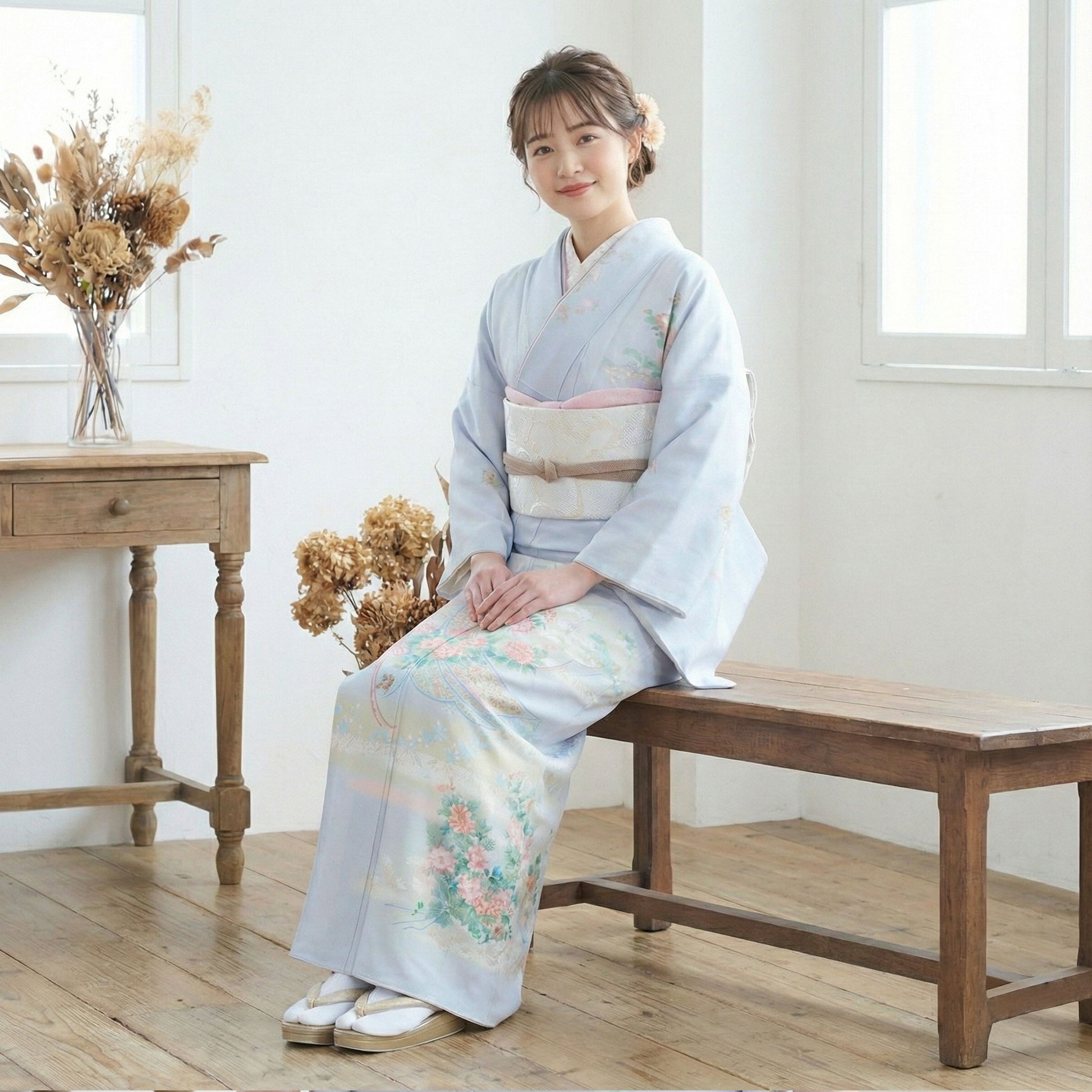 レンタル訪問着フルセット