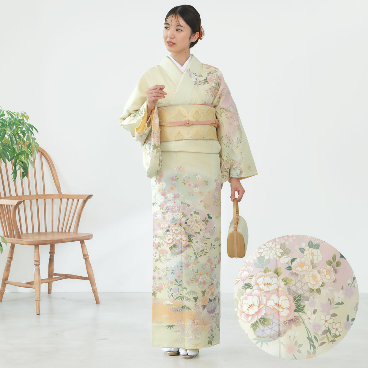 訪問着レンタル着物レンタル貸衣装フルセット入学式卒業式七五三結婚式お宮参り結納お茶会パーティー母親ママ人気訪問着レンタル付下げ【トールサイズ】