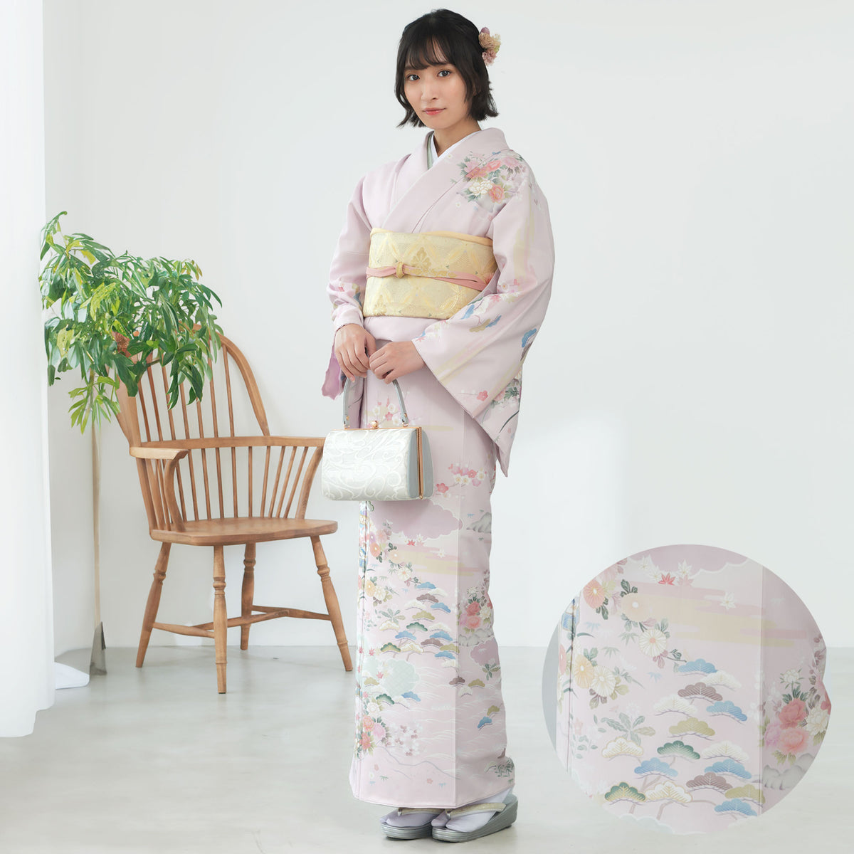訪問着レンタル着物レンタル貸衣装フルセット入学式卒業式七五三結婚式お宮参り結納お茶会パーティー母親ママ人気訪問着レンタル付下げ【トールサイズ】
