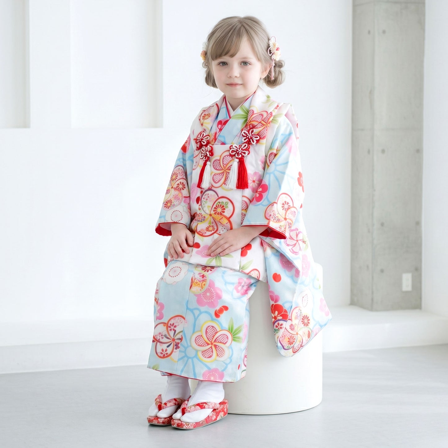 【レンタル】七五三女の子3歳着物被布753着物フルセット和がままブランド着物貸衣装七五三三歳子供着物女児子ども結婚式和装古典柄レトロ昔ながらの和柄【往復送料無料】No.3282