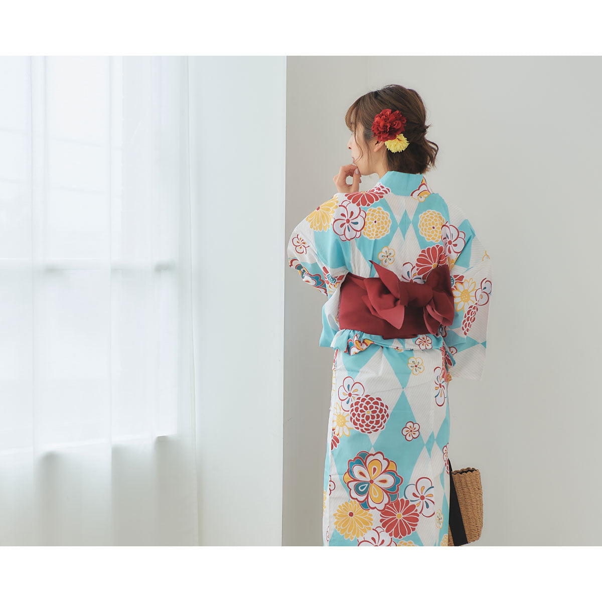 【レンタル】浴衣 フルセット No.43