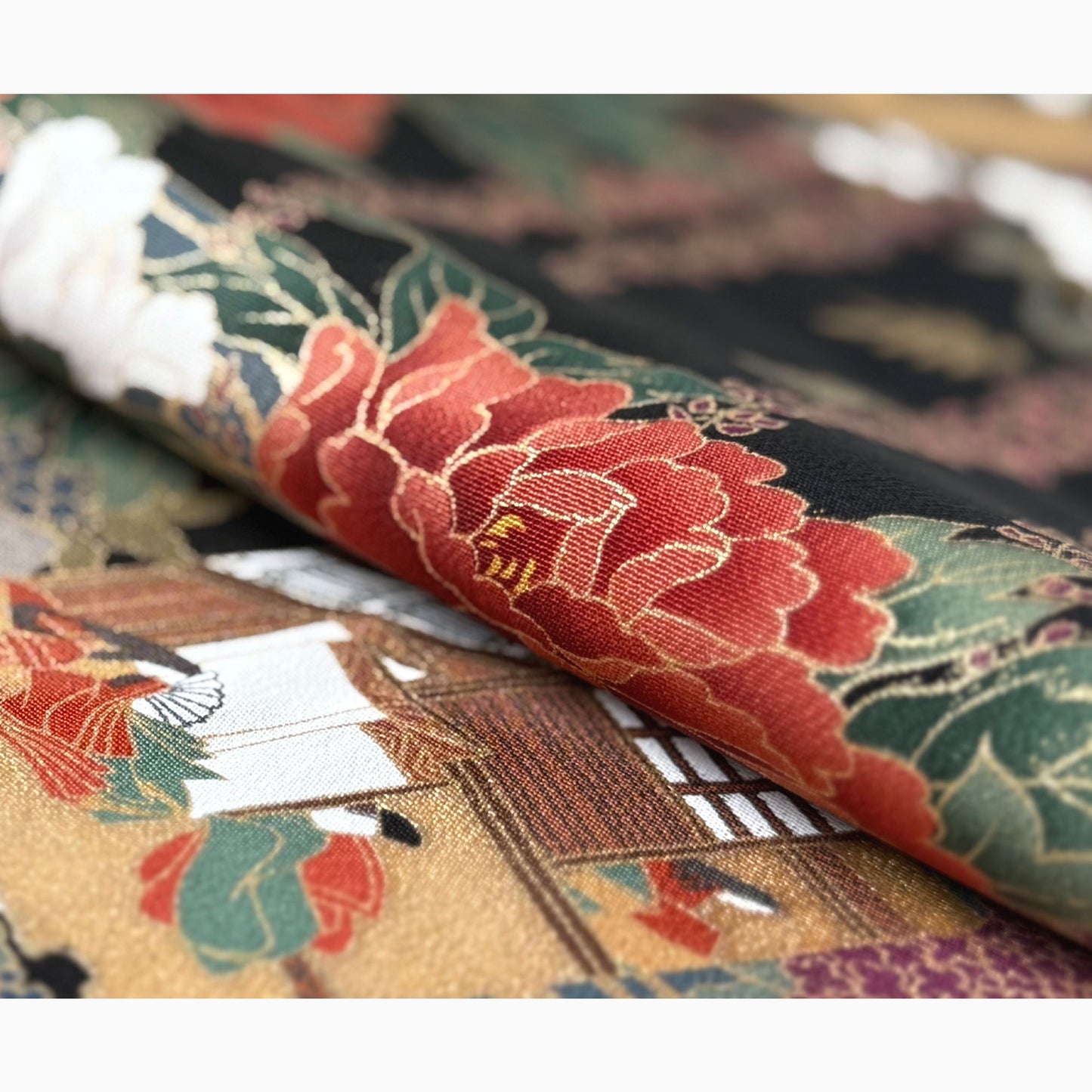 【お買い物マラソン半額クーポン配布中!】【レンタル】黒留袖フルセット五三桐正絹礼装結婚式母親親族用着物3泊4日往復送料無料簡単返却【MサイズNo.0022】
