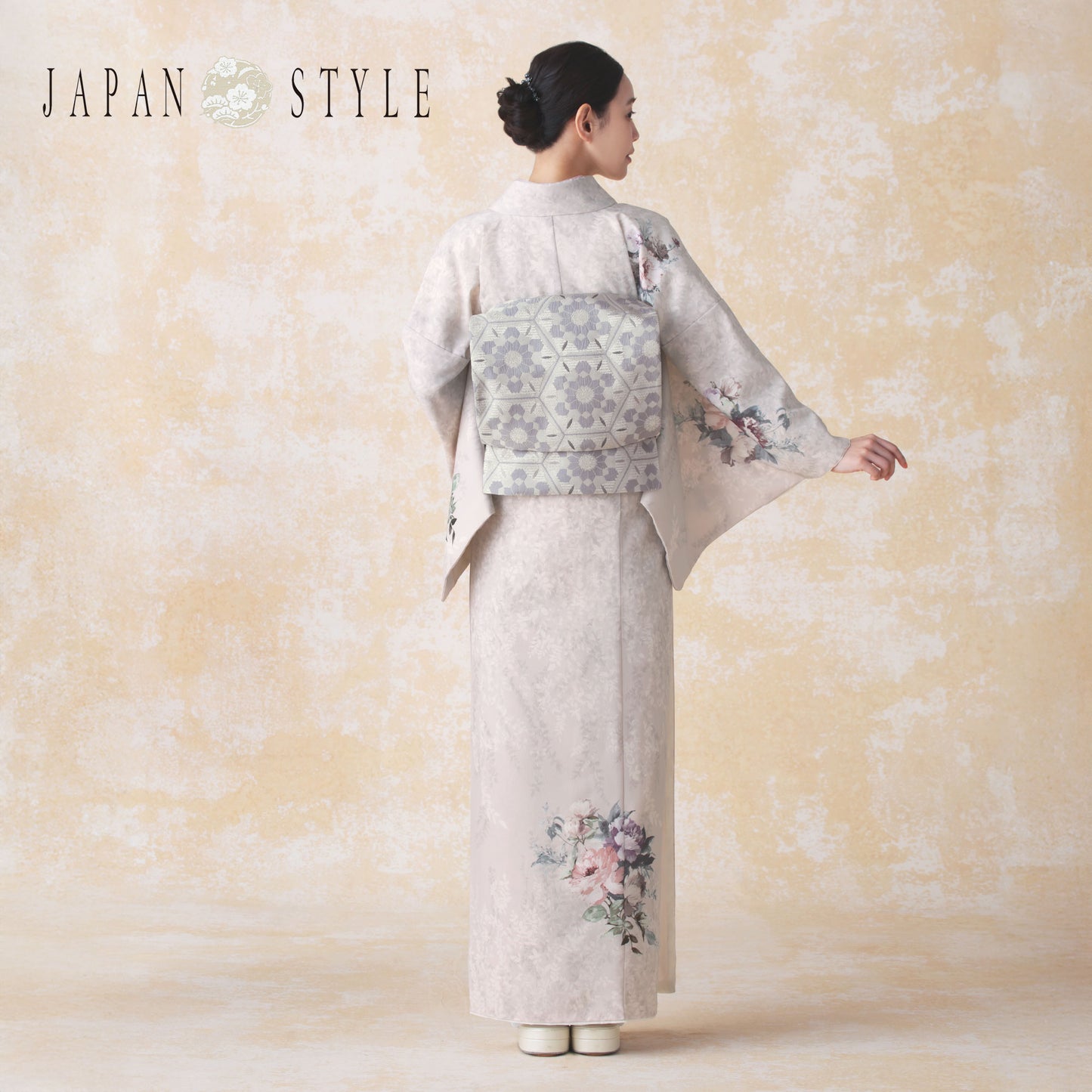 【レンタル】2025年新作JAPANSTYLE訪問着着物貸衣装フルセット【画像の帯がセット】入学式卒業式七五三結婚式お宮参り結納お茶会パーティー母親ママ灰ピンクピンク・グレーNo.436