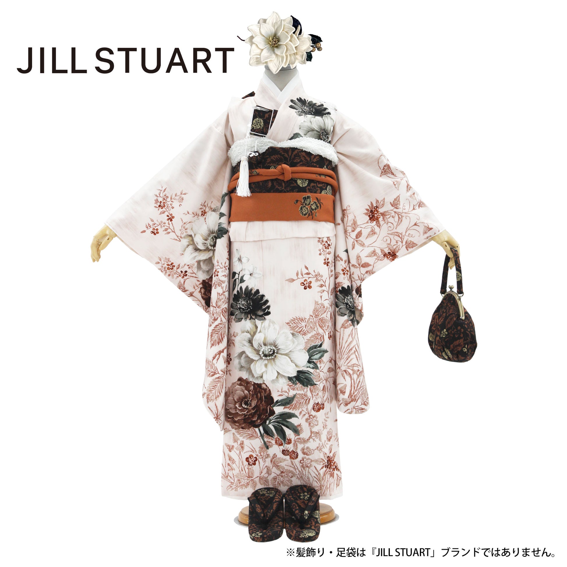 【レンタル】2025年新作JILLSTUARTブランド七五三レンタル四つ身着物フルセット【7歳貸衣装七歳7才】子供女児和服セット古典【往復送料無料】モダンくすみピンク新品足袋プレゼントNo.272